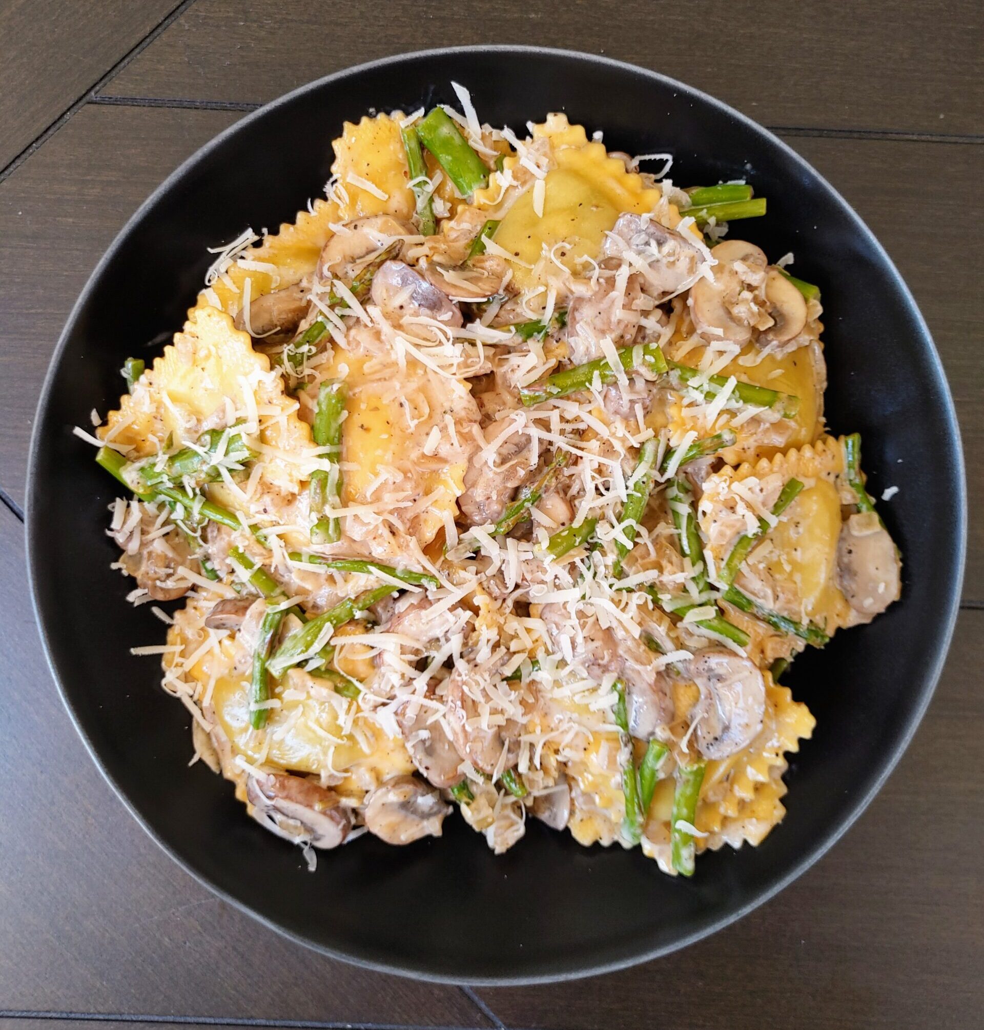 Mushroom & Asparagus Ravioli Noor’s Cravings